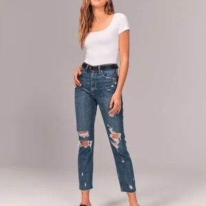 Abercrombie & Fitch The Mom High Rise Jean - 26W / Short (2 XS)
